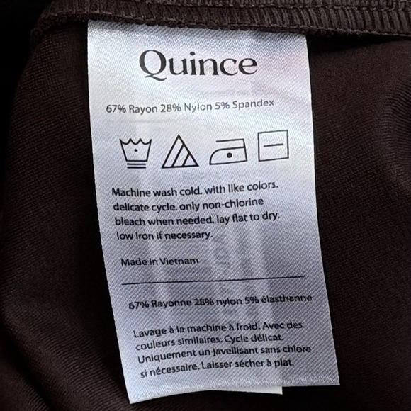 NEW Quince Ultra-Stretch Ponte Pencil Skirt Chocolate Brown Espresso Career L - Picture 7 of 9